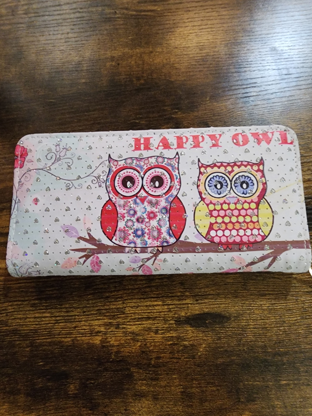 Happy Owl Wallet with Colorful Owl Prints Fashion